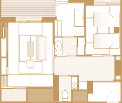 ［東館］＜優雅＞和室 間取り図
