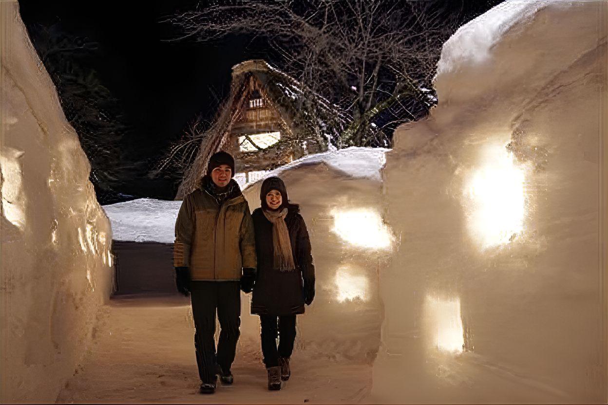 白川郷ライトアップ