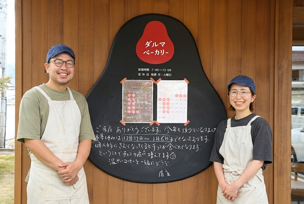 ダルマベーカリー名前の由来は?